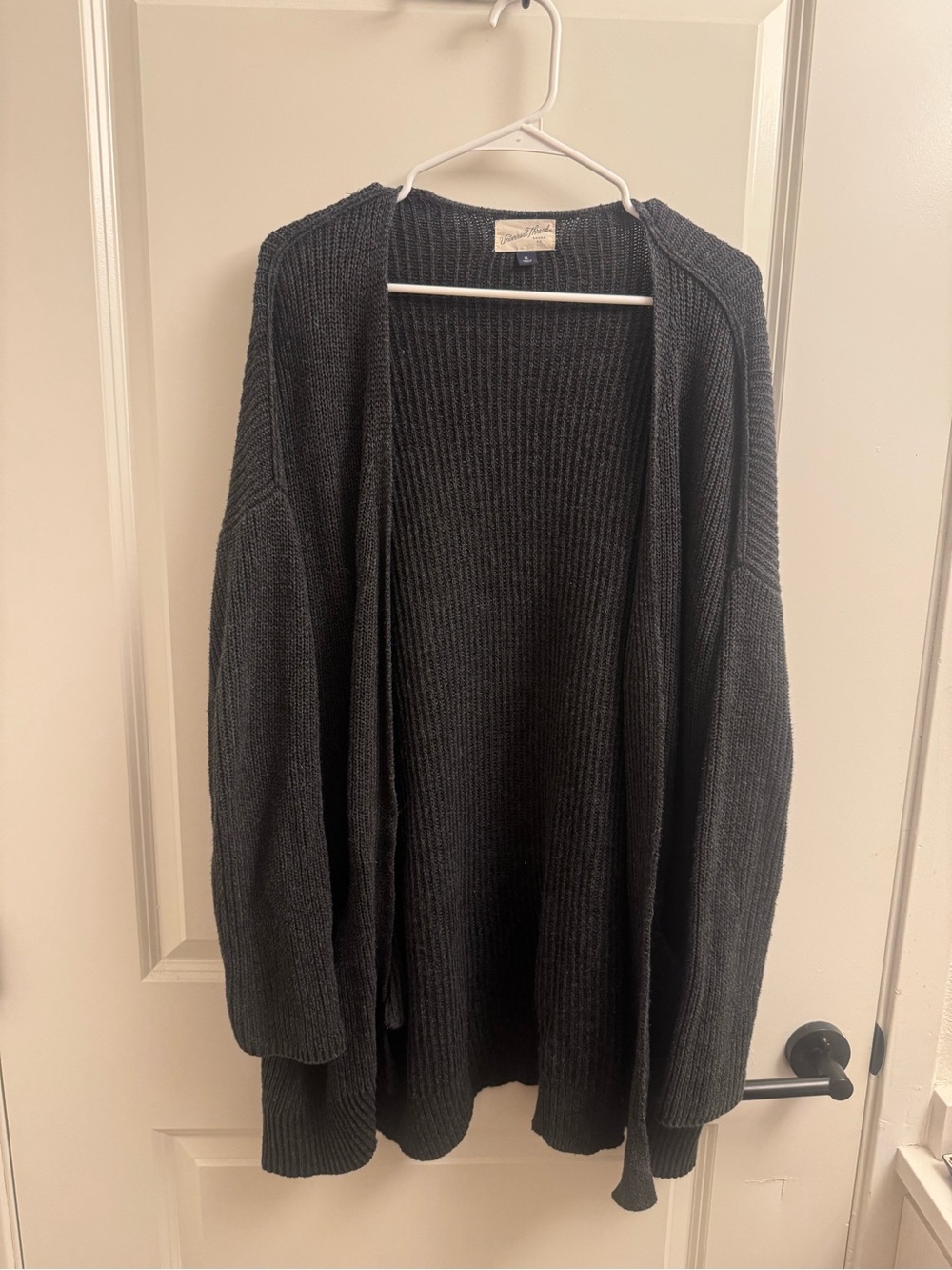 Universal Thread Open-Front Ribbed Cardigan